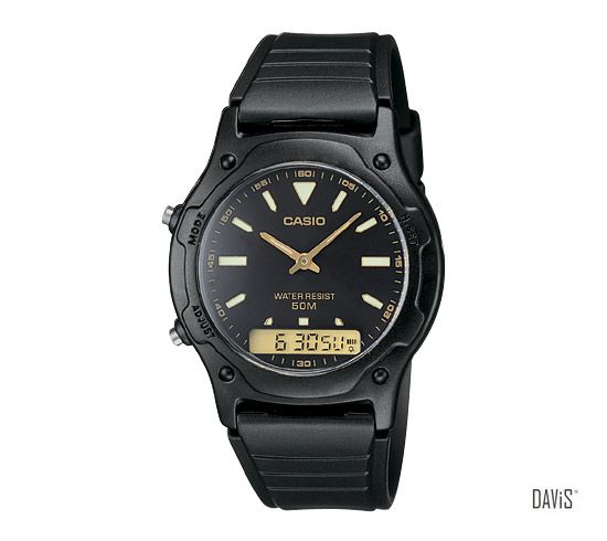 CASIO AW-49HE-1AV Standard Casual Ana-Digi resin strap watch black