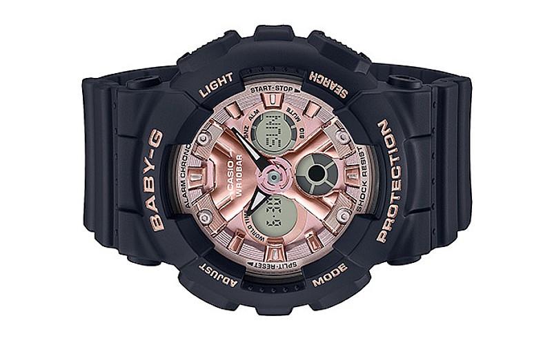 casio baby g black pink