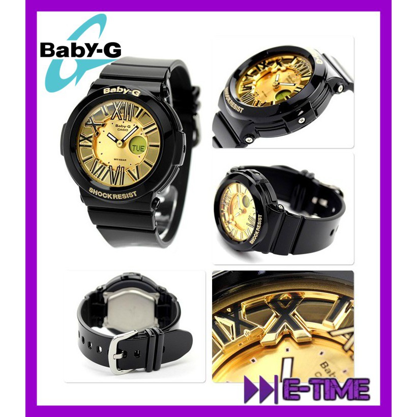 baby g watch black gold