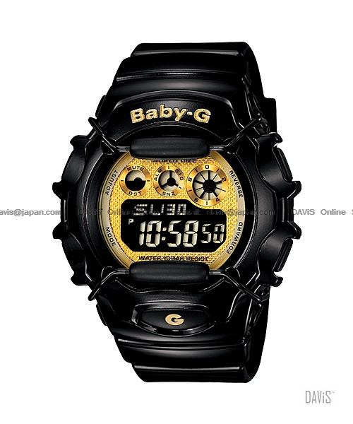 CASIO BG-1006SA-1C Baby-G Colourful LCDs resin strap black gold