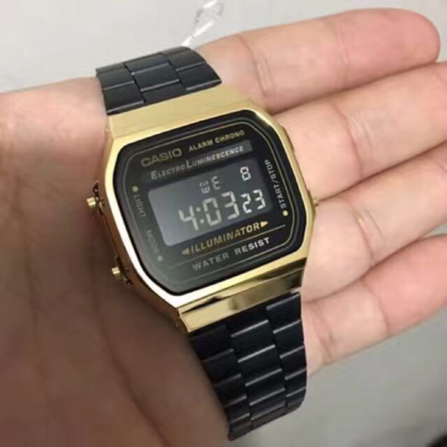 casio illuminator black gold