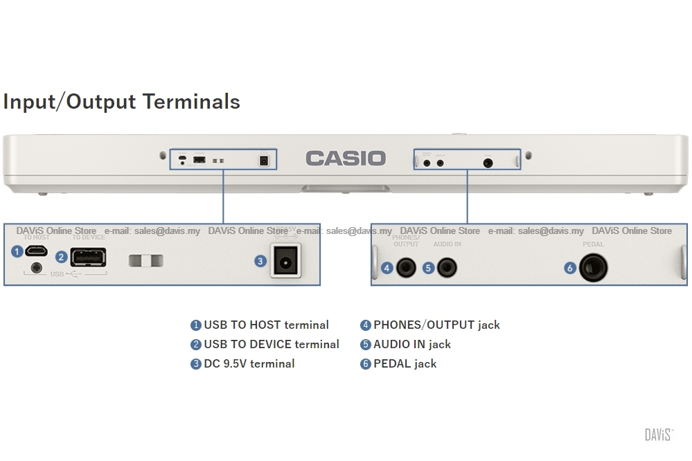 CASIO CT-S1 Keyboard Minimalist Design High Quality Sound 61 keys