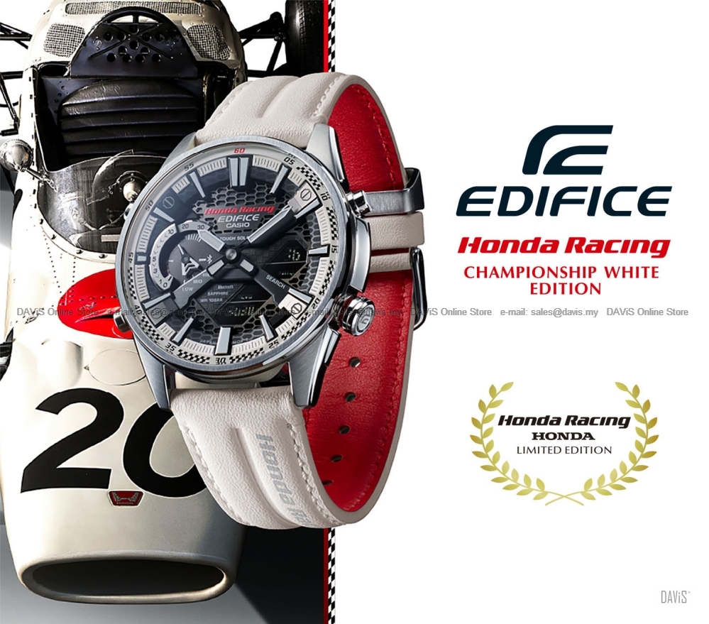 CASIO ECB-S100HR-1A EDIFICE Honda Racing Championship White Edition LE