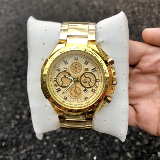 Casio Edifice Jam tangan lelaki Gold