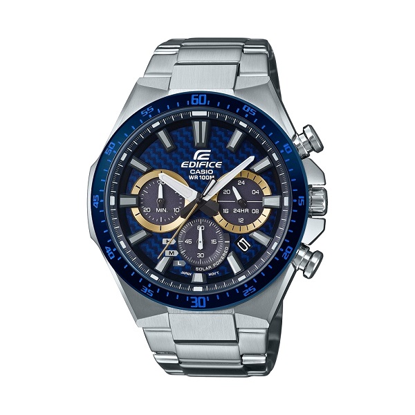 edifice solar powered chronograph