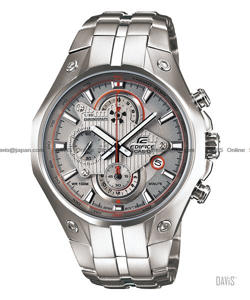 CASIO EFR-521D-7AV EDIFICE chronograph date SS bracelet grey