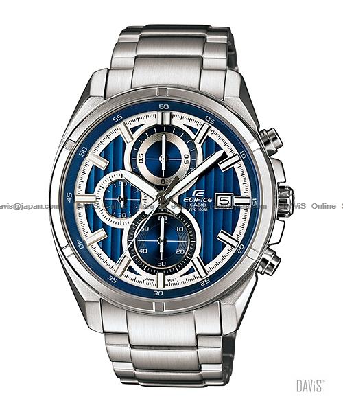 CASIO EFR-532D-2AV EDIFICE chronograph date SS bracelet blue