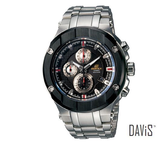 CASIO EFX-500D-1A4V EDIFICE GOLD LABEL chronograph bracelet watch 3yrs