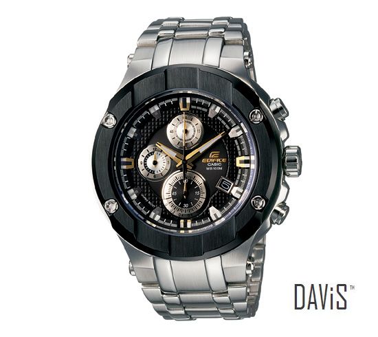 CASIO EFX-500D-1A9V EDIFICE GOLD LABEL chronograph strap watch 3yrs