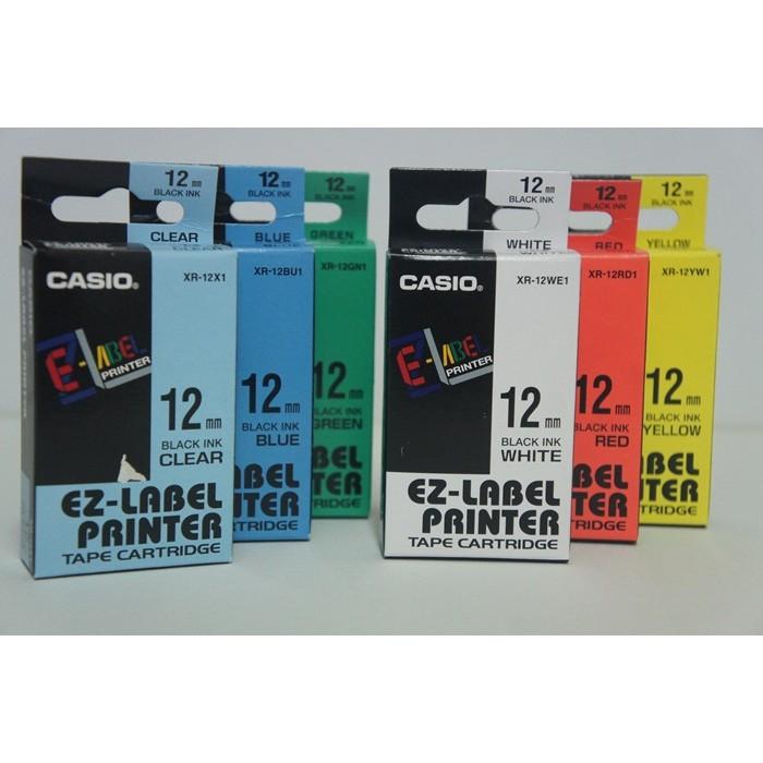 Casio EZ-Label Printer Tape Cartridge 12mm