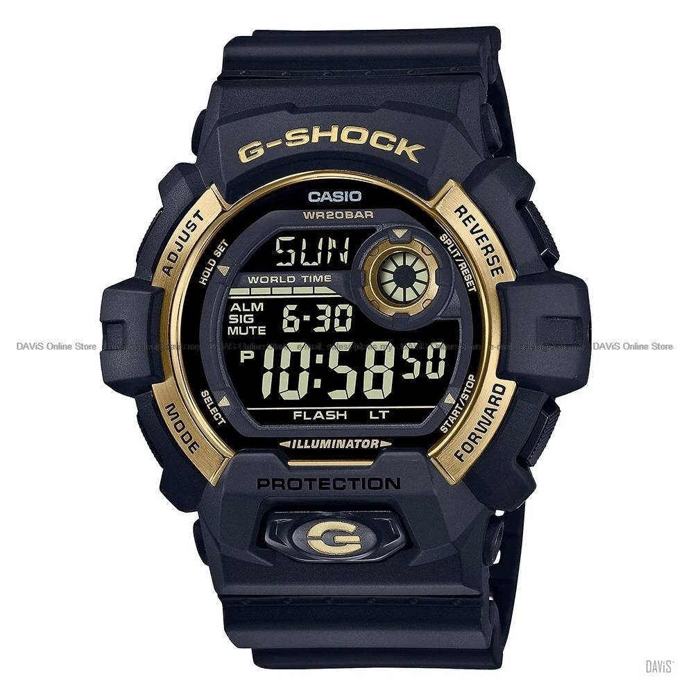 CASIO G-8900GB-1 G-SHOCK Digital Resin Strap Black Gold
