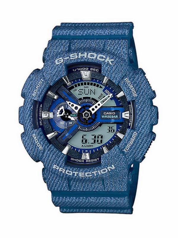 g shock denim watch