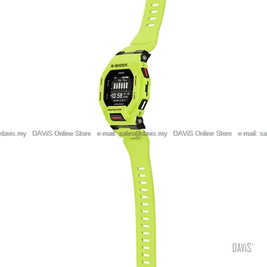CASIO GBD-200-9 G-SHOCK G-SQUAD Digital Bluetooth Sports Resin Lime