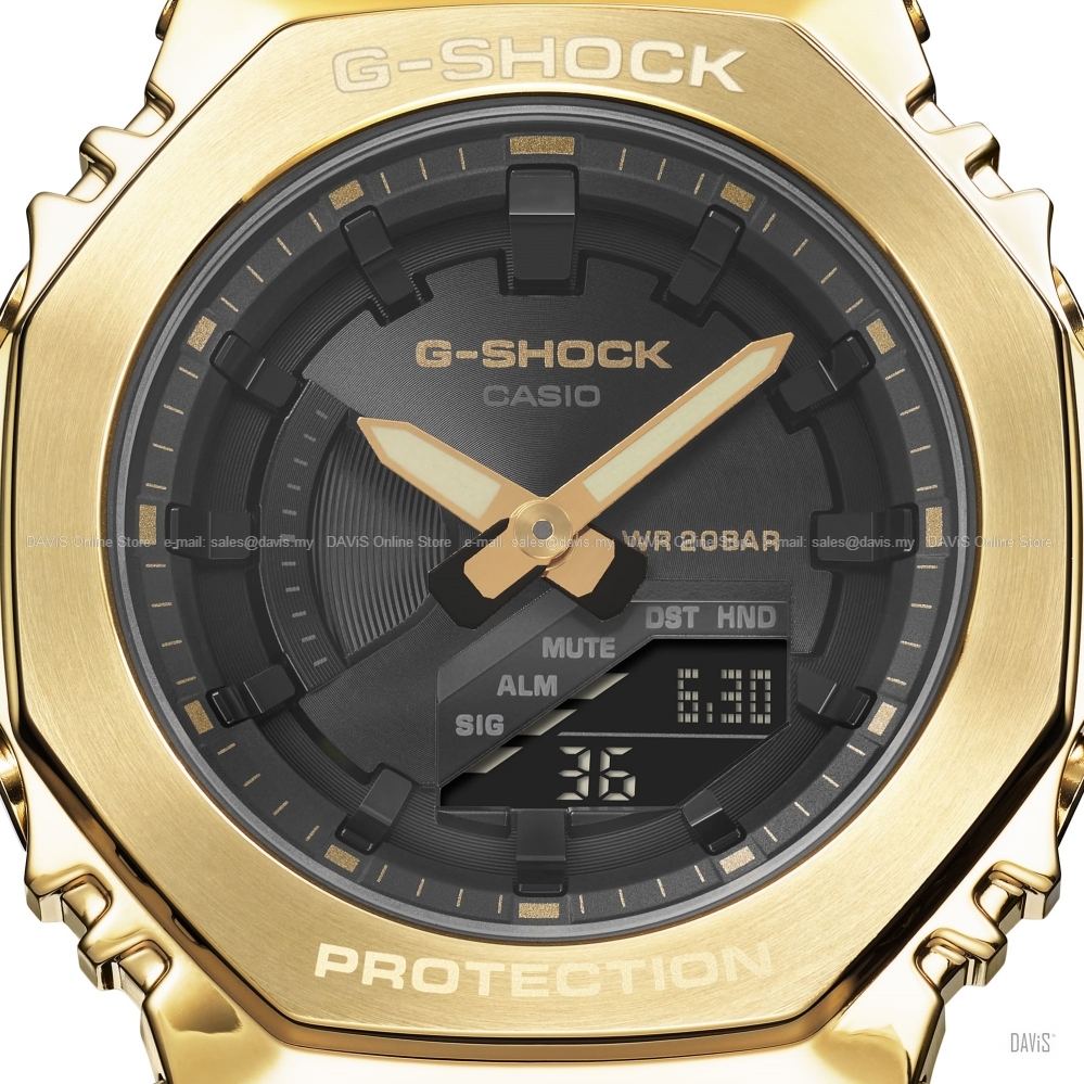 CASIO GM-S2100GB-1A G-SHOCK Women Ana-Digi Watch Resin Black Gold