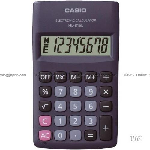 CASIO HL-815L-BK Calculator Practical Portable Type black