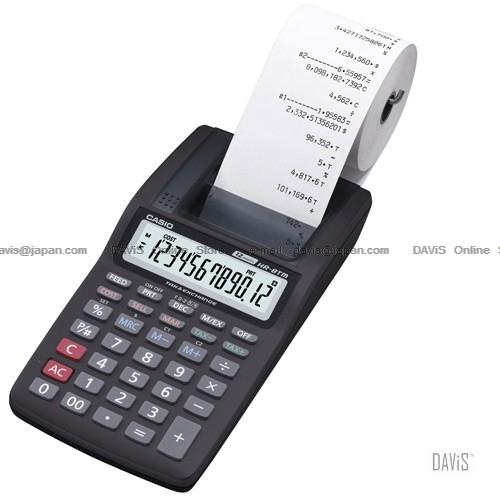 CASIO HR-8TM-BK Printing Calculator Cost Sell Margin Tax Currency Conv