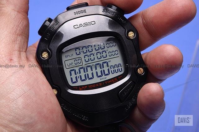 CASIO HS-80TW-1 1/1000s 5 yr battery official football stopwatch black