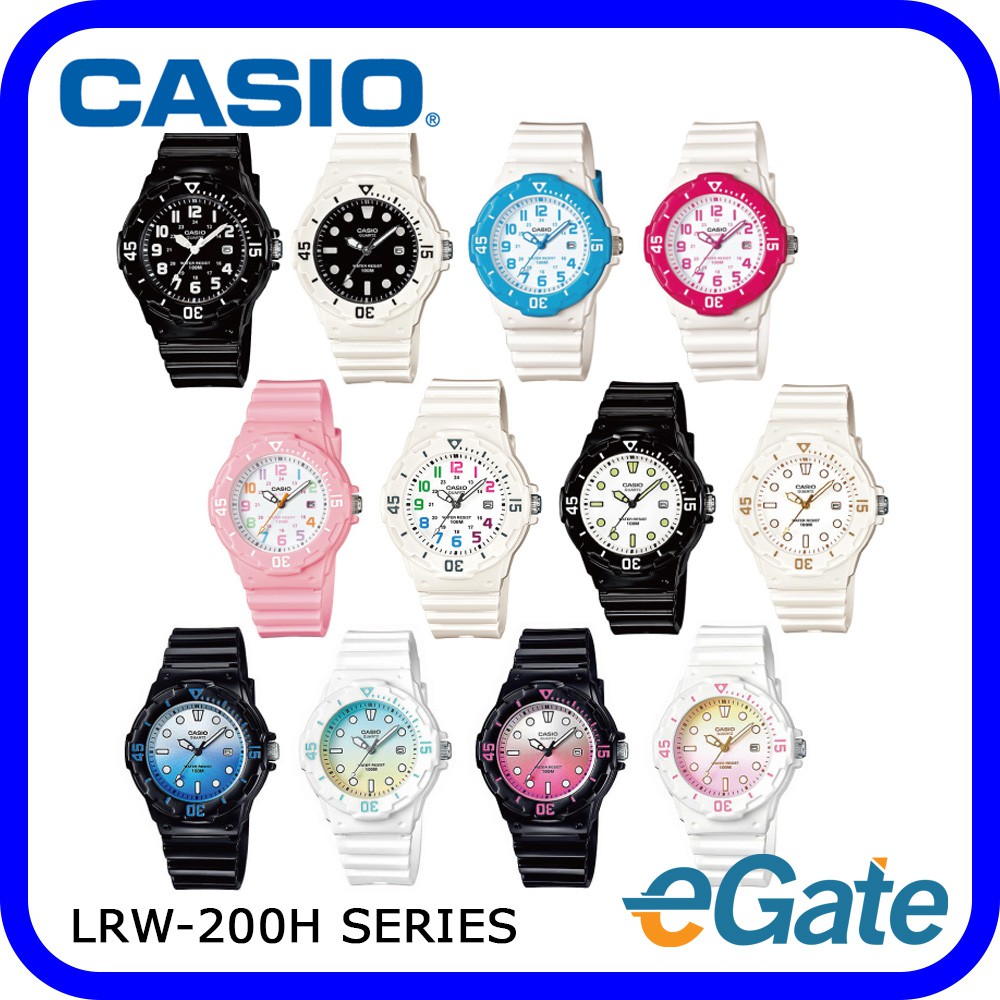 Casio LRW-200H Series Analog Youth Women Watch Casual Original