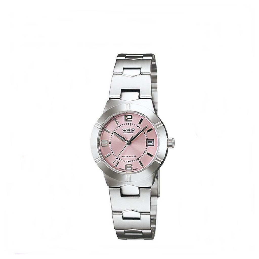 Casio LTP-1241D-4A Analog Calendar Women Watches Ladies Stainless Steel Watch