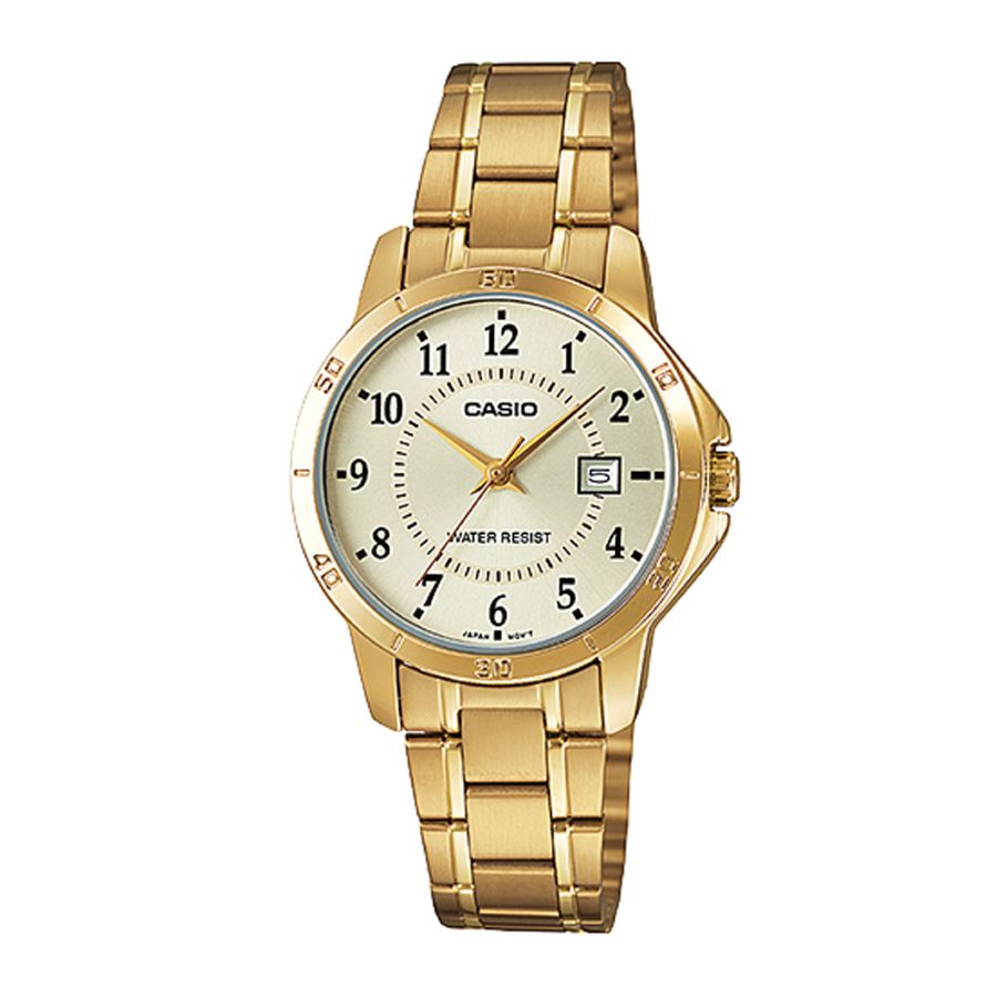 casio womens gold watch