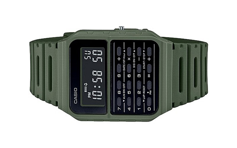 Casio Men Digital Calculator Green C End 9 7 21 12 16 Pm