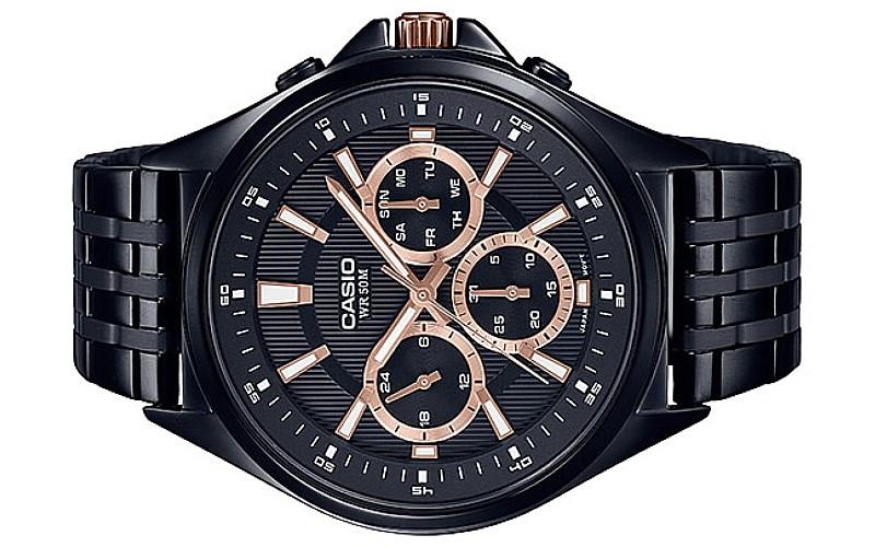 casio stainless steel black