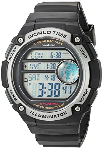 casio quartz resin casual watch