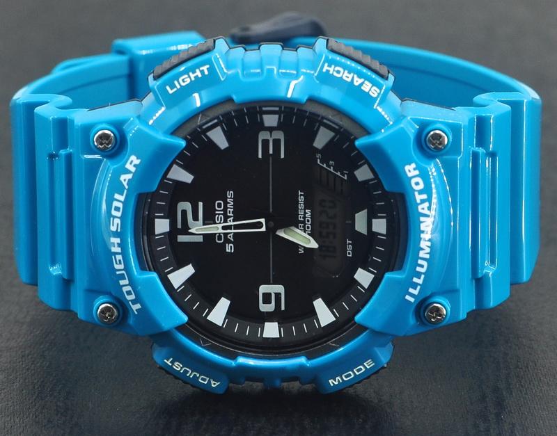 casio tough solar blue