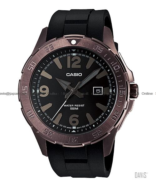CASIO MTD-1073-1A1V STANDARD Diver Look date resin strap black