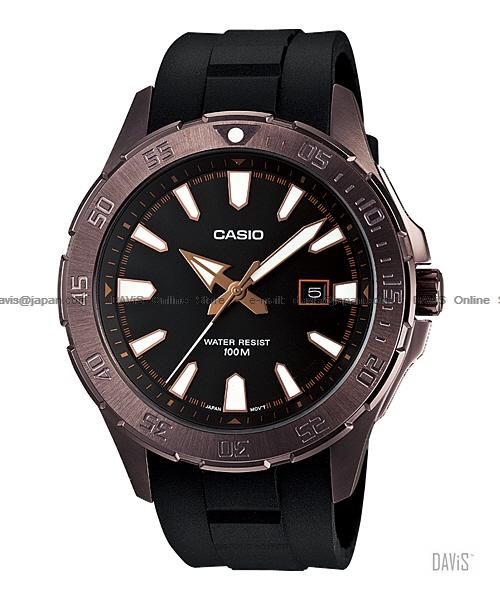 CASIO MTD-1073-1A3V STANDARD Diver Look date resin strap black