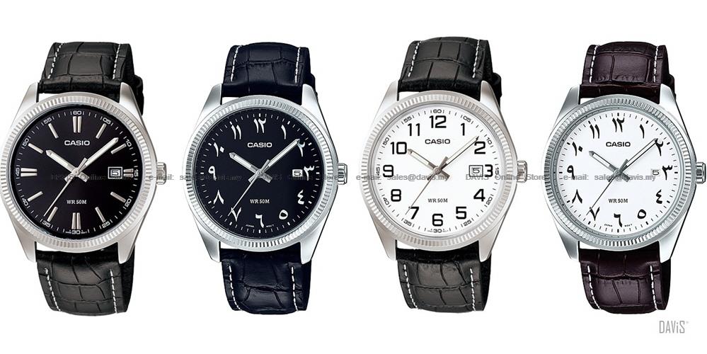CASIO MTP-1302L STANDARD His & Her date leather strap *Variants