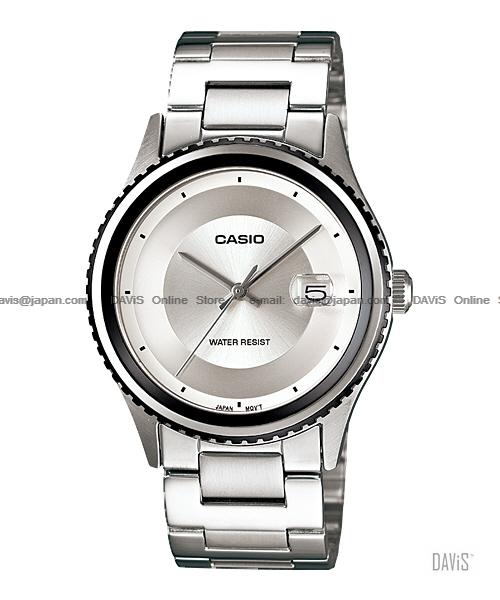 CASIO MTP-1365D-7E STANDARD Analog date SS bracelet silver