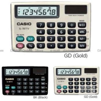 CASIO SL-787TV Calculator Practical Portable Type 8 digits *Variants