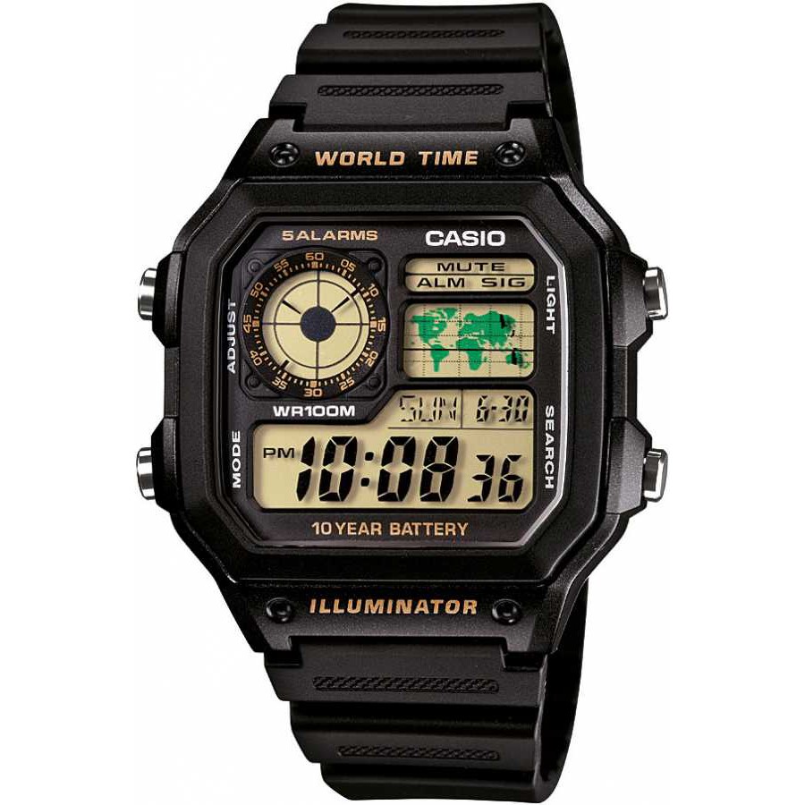 CASIO STANDARD AE-1200WH-1BV Digital Watch - Jam Tangan Original