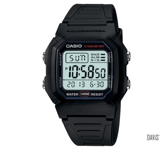 CASIO W-800H-1AV STANDARD DIGITAL *top CP value* strap watch black