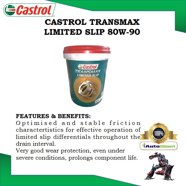 CASTROL TRANSMAX LIMITED SLIP 80W90, 18L (100% ORIGINAL)