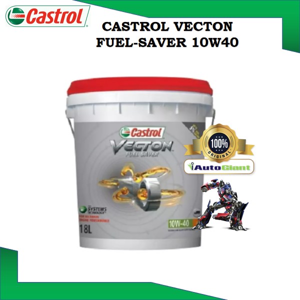 CASTROL VECTON FUEL SAVER 10W40 CF 18 LITER (100% ORIGINAL)