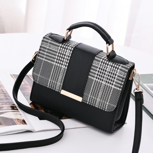 Casual Checkers Design Classy Sling Bag Handbag