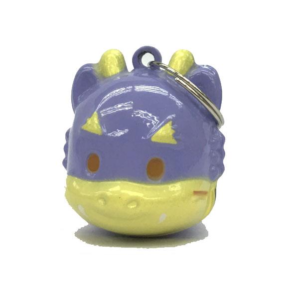 Cat & Dog Collar Bell Cartoon Design Purple 2pc