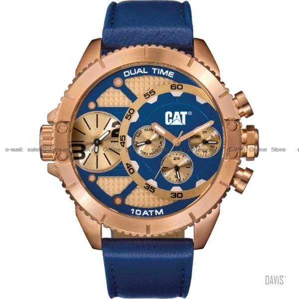 Caterpillar CAT Watches DV.199.36.639 DUAL TIMER Leather Blue Rose