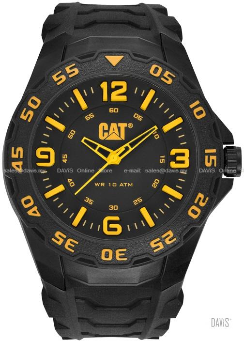 Caterpillar CAT Watches LB.111.21.137 MOTION Rubber Strap Black Yellow