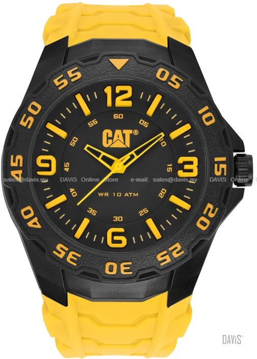Caterpillar CAT Watches LB.111.27.137 MOTION Rubber Strap Black Yellow