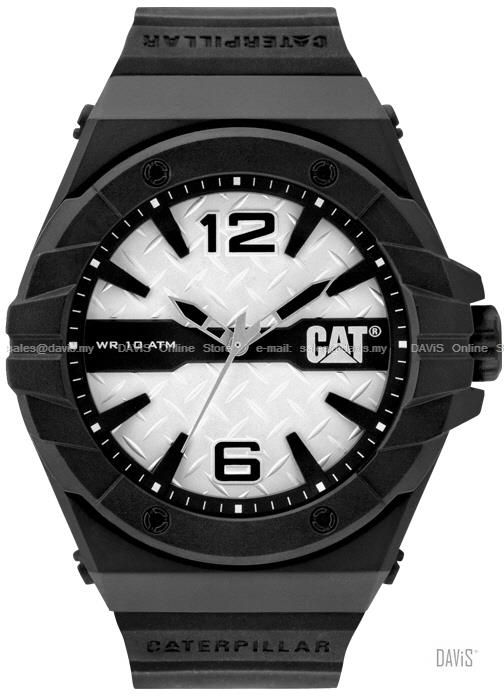 Caterpillar CAT Watches LC.111.21.231 SPIRIT Silicone Silver Black