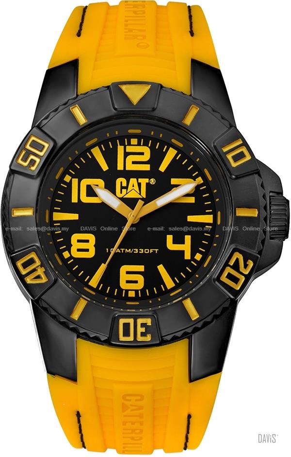 Caterpillar CAT Watches LD.111.27.127 BONDI Silicone Black Yellow