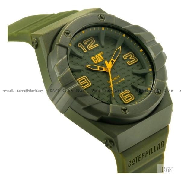 Caterpillar CAT Watches LE.111.28.838 SPIRIT II Silicon Military Green