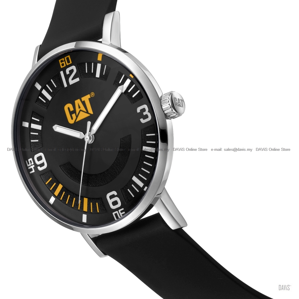 Caterpillar CAT Watches NQ-140 Men&#39;s ELLIPSE Analog 3-Hands Silicone