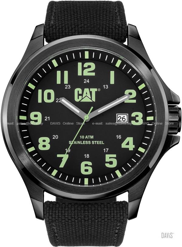 Caterpillar CAT Watches PU.161.65.113 OPERATOR Date Nylon Black Green