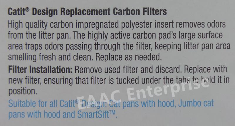 Catit Hooded Cat Pan SmartSift Replacement Carbon Filters - 2 pack