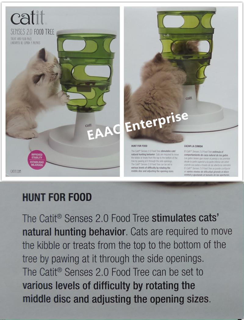 Catit Senses 2.0 Food Tree Food Container and Bowl for Cat