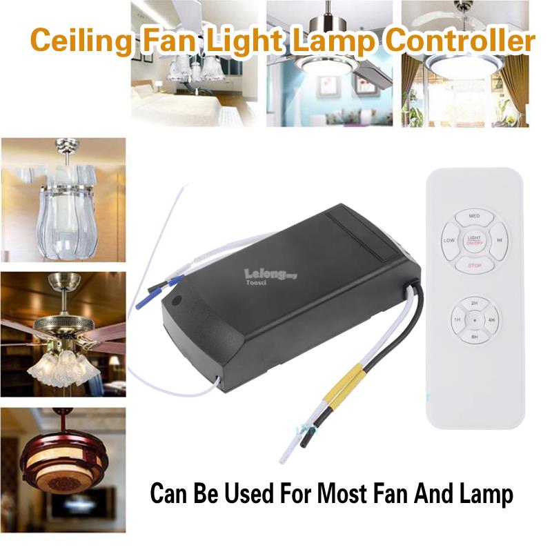 Ceiling Fan Light Lamp Controller Wireless Remote Receiver Kit